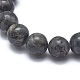 Эластичные браслеты из натуральных бусин ларвикита(X-BJEW-K212-B-046)-2