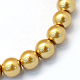 cuisson peint perles de verre nacrées brins de perles rondes(HY-Q003-12mm-08)-2