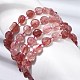 Natural Strawberry Quartz Beads Bracelets(GG-CBA05D5-02B-03A)-1