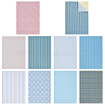 10Pcs 10 Styles Miniature Wallpapers, for Dollhouse Bedroom Decoration, Rectangle, Mixed Shapes, 297x210mm, 1pc/style(DIY-OC0013-87B)