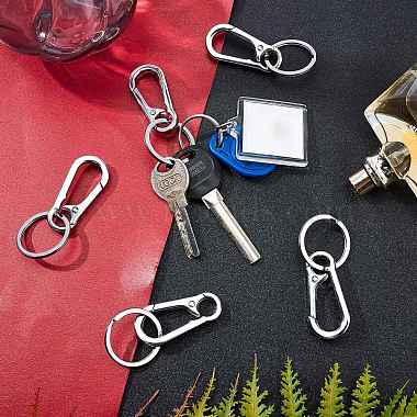 Alloy Push Gate Snap Keychain Clasp Findings(KEYC-GA0001-01)-6