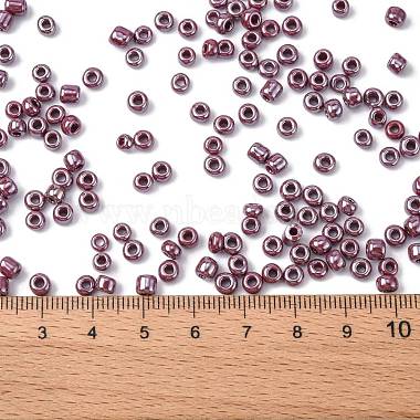 6/0 Opaque Colors Lustered Round Glass Seed Beads(X-SEED-A012-4mm-126)-4