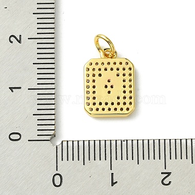 Rack Plating Brass Micro Pave Clear Cubic Zirconia Charms(KK-G501-01Q-G)-3