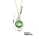 Cute and Stylish Phenix Glass Pendant Necklace(ZV1349-7)-1