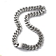 304 Stainless Steel Cuban Link Chain Necklaces(NJEW-P288-14P)-1
