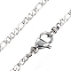 304 Stainless Steel Figaro Chain Necklaces(STAS-K168-02P)-1