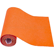 Polyester Felt Sticker, Self Adhesive Fabric, Rectangle, Orange, 40x0.1cm, 2m/roll(DIY-WH0146-04G)