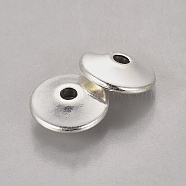 Tibetan Style Alloy Bead Spacers, Disc, Antique Silver, Lead Free & Cadmium Free, 11.5x11.5x4.5mm, Hole: 1.5mm(LF10888Y)