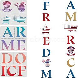 Plastic Drawing Painting Stencils Templates Sets, Square, Word, 30x30cm, 3 style/set(DIY-WH0172-559)