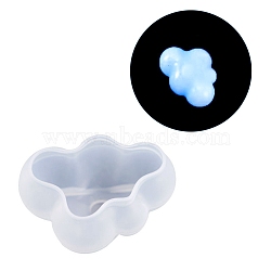 DIY Clouds Mirror Surface Silicone Molds, Resin Casting Molds, for UV Resin & Epoxy Resin Craft Making, Ghost White, 50x69x31mm(DIY-K058-01B)