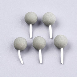 Handmade Polymer Clay 3D Lollipop Embellishments, for Party DIY Decorations, Gray, 21~26x10.5mm(X-CLAY-T016-82A)
