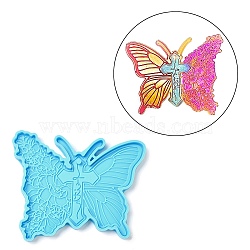 Butterfly DIY Pendant Silicone Molds, Resin Casting Molds, for UV Resin & Epoxy Resin Jewelry Making, Cross, 85x107x7mm, Hole: 3.2mm(SIMO-C007-02A)