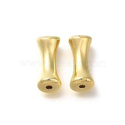 Rack Plating Brass Tube Beads, Lead Free & Cadmium Free, Real 18K Gold Plated, 7.5x19mm, Hole: 2mm(KK-Z086-40G)