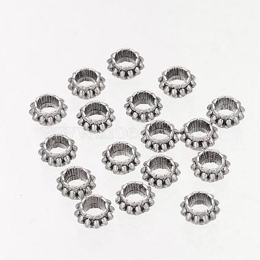 Rondelle Tibetan Silver Spacer Beads(AB30-NF)-2