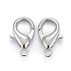 Platinum Plated Alloy Lobster Claw Clasps(X-E105-NF)-3