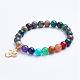 Natural Mixed Stone Beaded Stretch Bracelets(BJEW-P072-A)-2