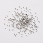 Brass Crimp Beads, Cadmium Free & Lead Free, Platinum, 2mm, Hole: 1.2mm(E002-2mm-P)