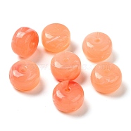 Transparent Acrylic Beads, Barrel, Light Salmon, 14.5x10mm, Hole: 2mm, about 310pcs/500g(OACR-A021-21D)