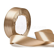 Single Face Satin Ribbon, Polyester Ribbon, BurlyWood, 1 inch(25mm) wide, 25yards/roll(22.86m/roll), 5rolls/group, 125yards/group(114.3m/group)(RC25mmY-102)