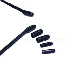 Plastic Rubber Protective Sleeve, Column, Black, 15.6x4mm(FS-WG43050-07)