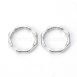 Non-Tarnish 304 Stainless Steel Linking Rings, Octagon Ring, Stainless Steel Color, 20.5x19.5x2.5mm, Inner Diameter: 15mm(STAS-T052-23A-P)