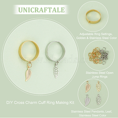 Unicraftale DIY-Charms-Ringherstellungsset(DIY-UN0004-89)-5