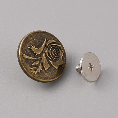 ジーンズ用の亜鉛合金の拡張可能で取り外し可能なボタンピン(FIND-WH0034-92AB-01)-2