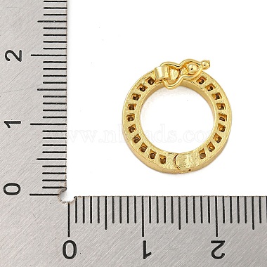 Rack Plating Brass Micro Pave Clear Cubic Zirconia Twister Clasps(KK-F876-06G-02)-3