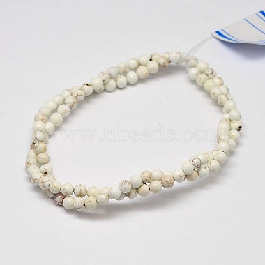 Round Natural Magnesite Beads Strands(G-M138-39)-2