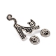 Cartoon Cat Skeleton Shape Alloy Enamel Pin Brooch(JEWB-R268-02A)-2