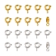 20Pcs 2 Colors Brass Spring Ring Clasps(KK-YW0001-40)-1