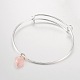 Adjustable Silver Color Plated Brass Charm Bangles(BJEW-JB02101)-2