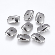 CCB Plastic Beads, Rectangle, Platinum, 23x16x8mm, Hole: 2.5mm(CCB-K003-21P)