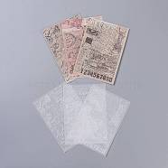 Scrapbook Paper, Vegetable Parchment & Munken Paper, for DIY Album Scrapbook, Greeting Card, Background Paper, Diary Decorative, Mailing Times, 14x10cm, 30 sheets/bag(X-DIY-H129-C05)
