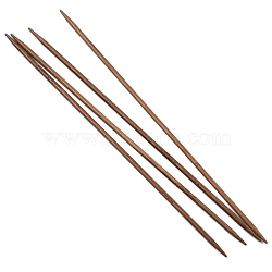 Bamboo Double Pointed Knitting Needles(DPNS), Peru, 250x4mm, 4pcs/bag(TOOL-R047-4.0mm-03)