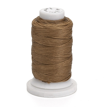 Waxed Polyester Cord, Flat, Camel, 1mm, about 76.55 yards(70m)/roll