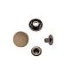 スナップアクセサリー作り真鍮のスナップボタン(X-BUTT-Q045-001AB)-1