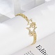 Brass Micro Pave Clear Cubic Zirconia Charm Bracelets(BJEW-M050-01G-03)-3