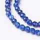 naturelles lapis-lazuli brins de perles(G-D165-B-2mm)-3