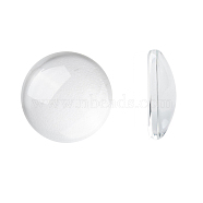 Transparent Glass Cabochons, Half Round/Dome, Clear, 14.5~15x4mm(GGLA-R026-15mm)