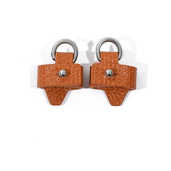 Leather Undamaged Bag D Ring Connector, No Punch Detachable Bag Handle Cover for Adding Handbag Crossbody Shoulder Strap, Chocolate, 1.2cm, Inner Diameter: 2.5cm