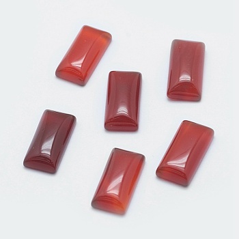 Natural Carnelian Cabochons, Rectangle, 14x7x3.5mm
