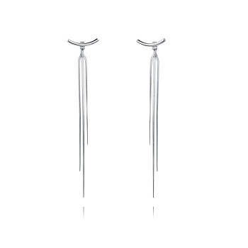 Stainless Steel Tassel Stud Earrings for Women