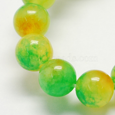 Chapelets de perles en jade naturelle à deux tons(G-R165-14mm-M1)-2