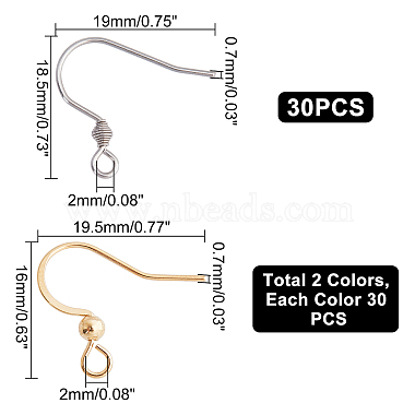 304 Stainless Steel Earring Hooks(STAS-UN0015-41)-4