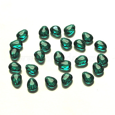 12mm Teal Teardrop Glass Beads