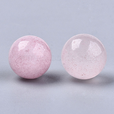 Perlas naturales de cuarzo rosa(G-R483-13-8mm)-3