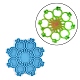 DIY Christmas Snowflake Pendant Food Grade Silicone Molds(XMAS-PW0001-011G)-1