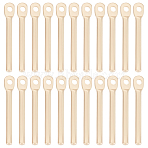 30Pcs Brass Pendants, Bar Charm, Real 14K Gold Plated, 15x2x1mm, Hole: 1mm(KK-BBC0012-27)
