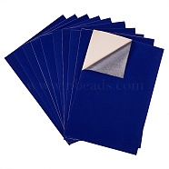 Jewelry Flocking Cloth, Self-adhesive Fabric, Blue, 40x28.9~29cm(X-TOOL-WH0143-78A)